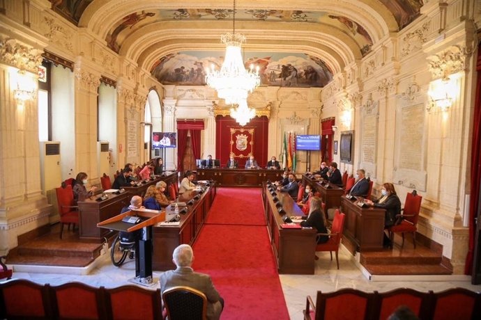 Pleno extraordinario del Ayuntamiento de Málaga