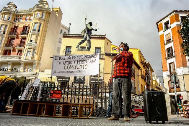 Imagen de la plaza de Cascorro, en Madrid. 