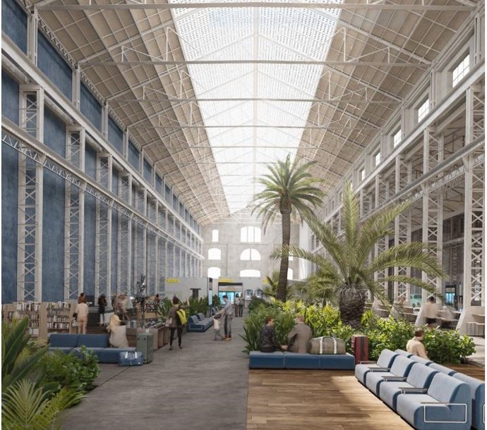 Recreación de la futura terminal de pasajeros en el Puerto de Valencia.