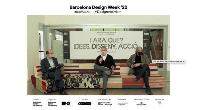 Roda de premsa de Luis Lopezbarrena, Jaume Collboni i Xavier Marcé per presentar la 15 edició de la Barcelona Design Week