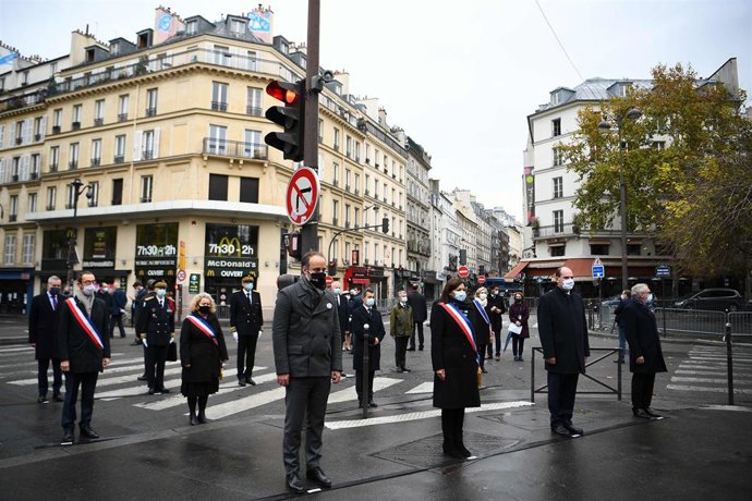 Homenaje a las víctimas de los atentados de noviembre de 2015 en París