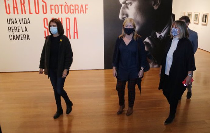 Imatge d'ngels Ponsa i Núria Marín al Centre d'Art Tecla Sala el 13 de novembre de 2020. (Horitzontal)