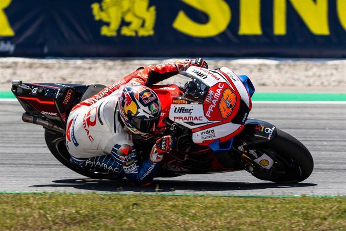 Jack Miller, #43 (AUS) Pramac Racing (Ducati) during the Race of Catalunya GP, MotoGP 2019 World Championship at Circuit de Barcelona on June 16, 2019 in Montmelo, Spain.