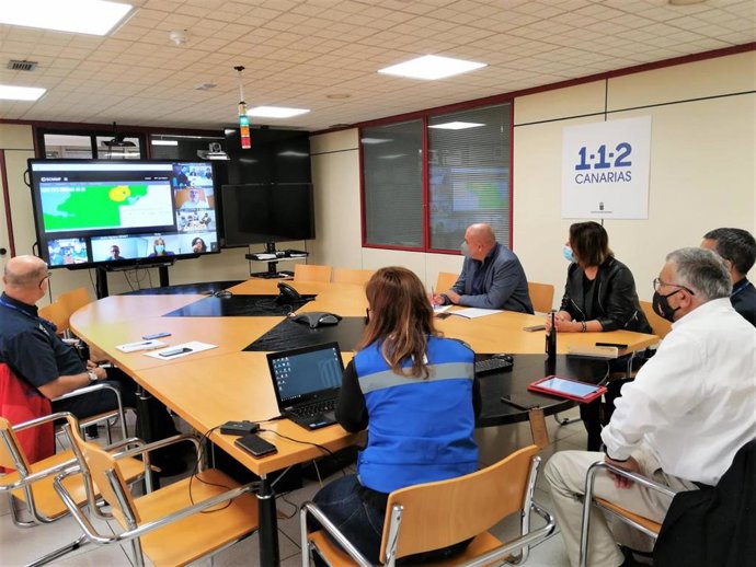 Reunión de coordinación con los responsables de Protección Civil de los Cabildos y la Delegación del Gobierno