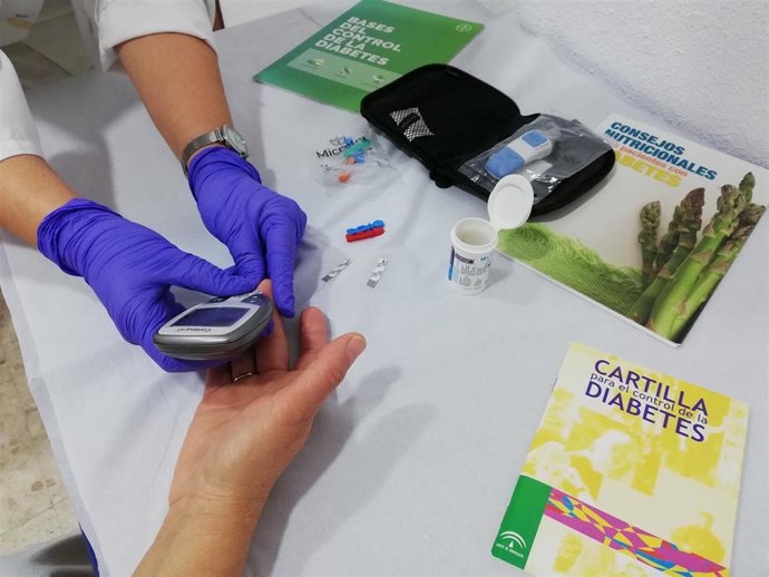 Prueba de control de la diabetes.