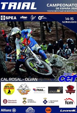Cartel del Campeonato de España de Trial 2020 - Cal Rosal