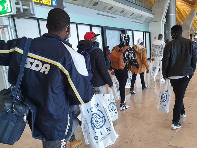 Solicitantes de asilo reubicados de Italia a España.