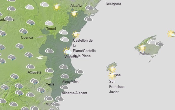 Predicción para este sábado, 14 de noviembre