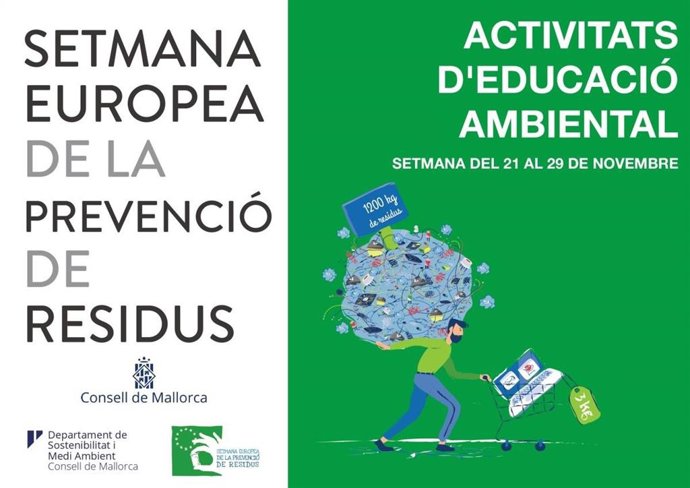 Cartel de la Semana Europea de la Prevención de Residuos, que se celebrará del 21 al 29 de noviembre.