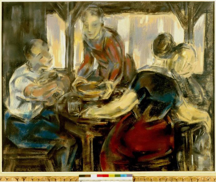 Obra 'La comida en familia', de María Blanchard