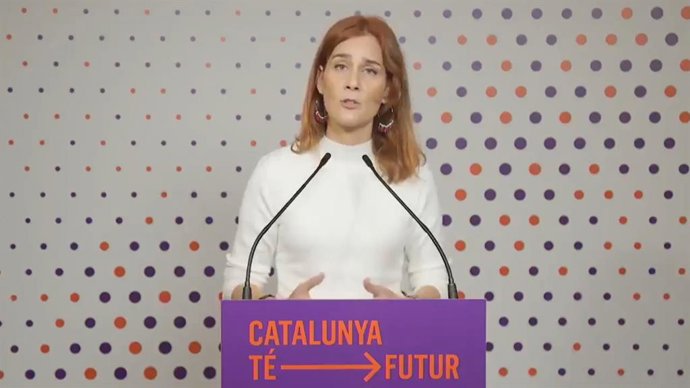 La líder dels comuns al Parlament, Jéssica Albiach