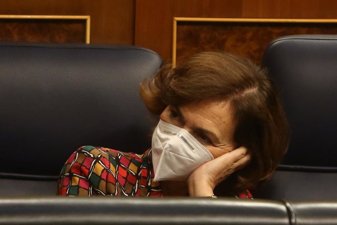 La vicepresidenta primera i ministra de la Presidncia, Relacions amb les Corts i Memria Democrtica, Carmen Calvo.