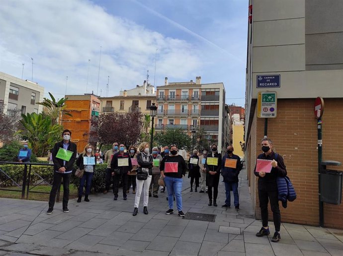 Familiares de los usuarios de la residencia Velluters de Valncia