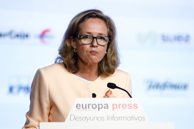 La vicepresidenta tercera y ministra de Asuntos Económicos y Transformación Digital, Nadia Calviño