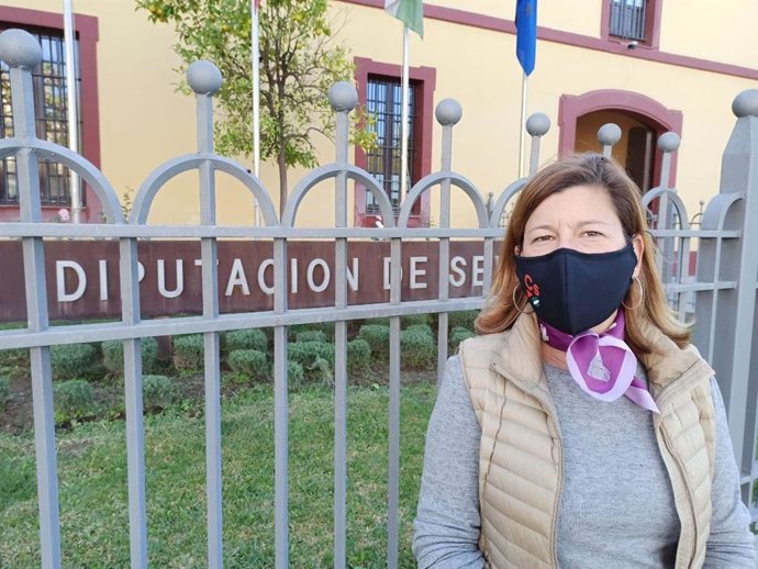 La portavoz de Ciudadanos en la Diputación de Sevilla, Carmen Santa María