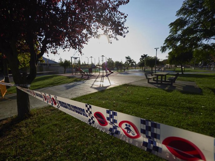 Parque infantil cerrado