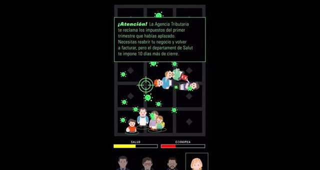 Los restauradores de Barcelona crean un videojuego imaginario en que los políticos les destruyen durante la pandemia de coronavirus