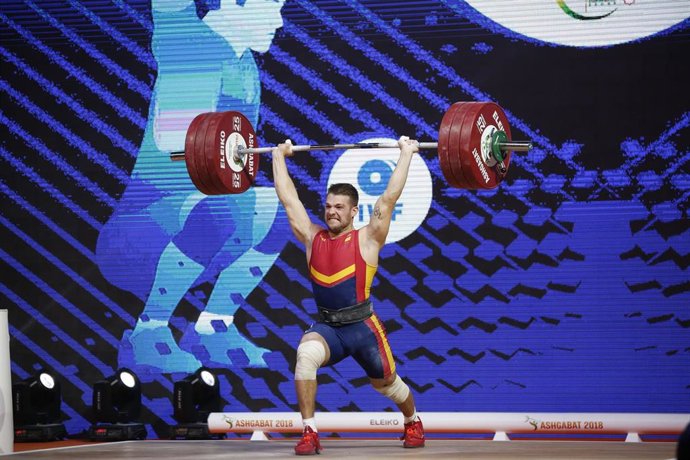 El halterófilo español David Sánchez López.