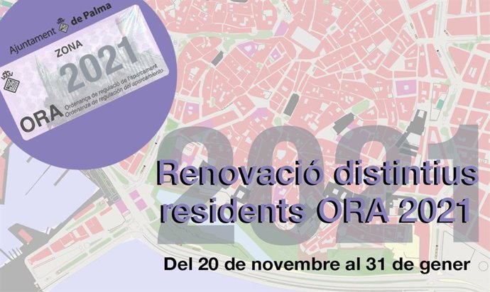 Palma inciará a partir del próximo viernes la camapaña de renovación de la ORA.