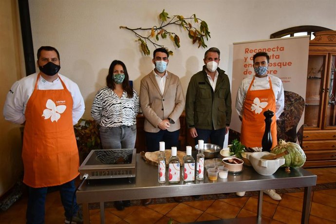 Maldonado en la celebración de la Semana de la Castaña de Jubrique