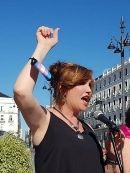 La presidenta de la Plataforma Trans, Mar Cambrollé