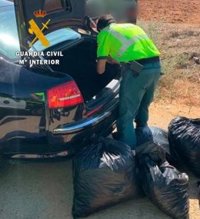 Detenido en Almería un conductor en la A-7 con 44 kilos de cogollos de marihuana en el maletero