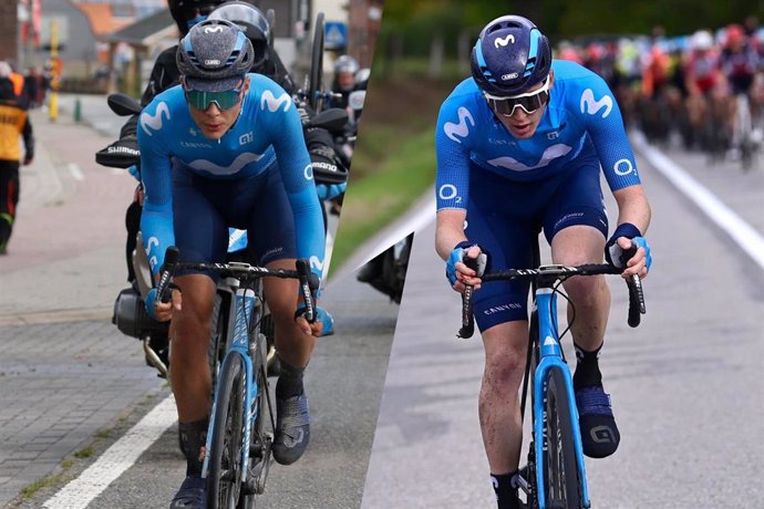 Los ciclistas del Movistar Team Johan Jacobs y Matteo Jorgenson, renovados hasta 2023