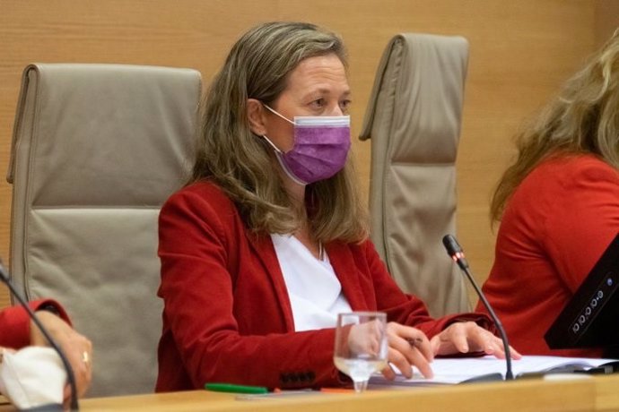 La delegada del Gobierno contra la Violencia de Género, Victoria Rosell, comparece en la Comisión de Seguimiento del Pacto de Estado de Violencia de Género del Congreso