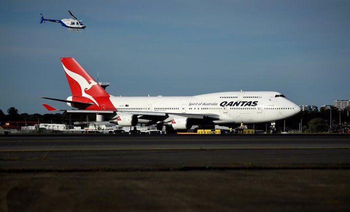 Avión de Qantas