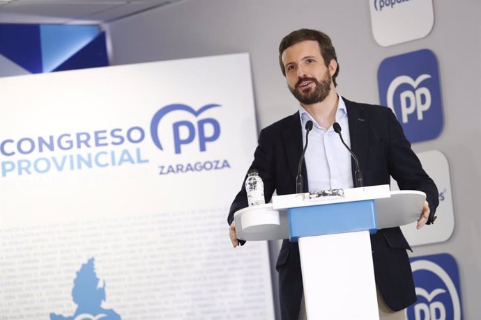 El líder del PP, Pablo Casado, este fin de semana.