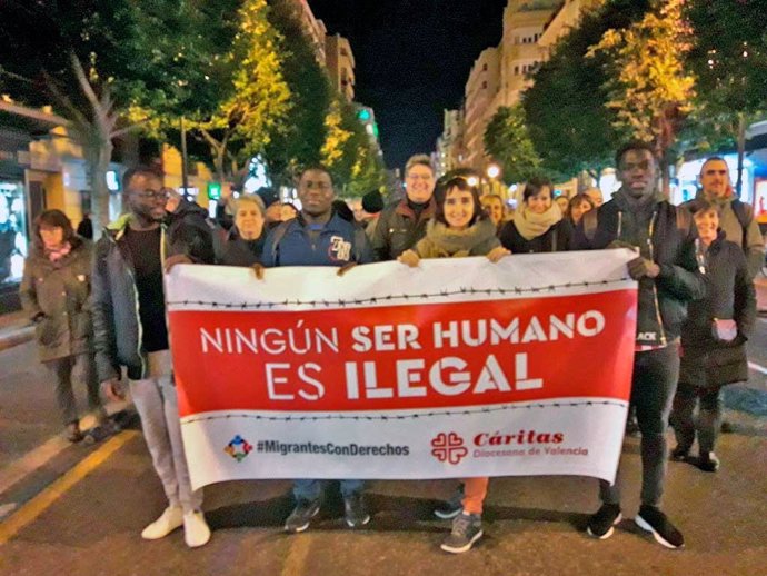 Marcha en defensa de las personas migrantes