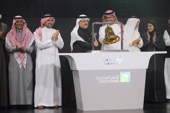 Ceremonia de salida a Bolsa de Saudi Aramco