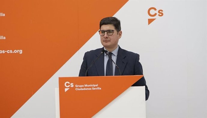 Álvaro Pimente, portavoz de Cs en el Ayuntamiento de Sevilla