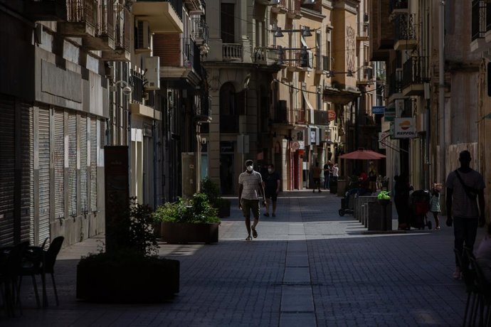 Carrer del centre de Lleida, capital de la comarca del Segri (Arxiu)