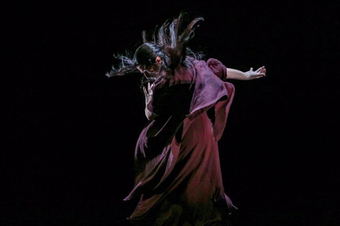 La bailaora y coreógrafa de flamenco María Pagés durante el pase gráfico de la obra Paraíso de los negros en los Teatros del Canal, en Madrid (España), a 14 de octubre de 2020. 