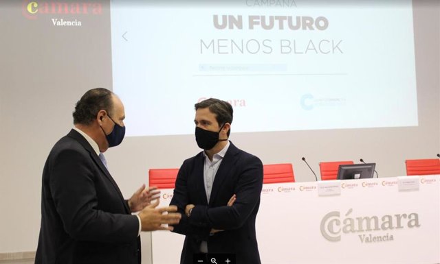 José Vicente Morata y Rafael Torres durant la presentación de la campaña Un Futuro Menos Black