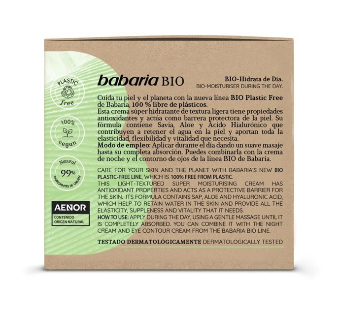 Envase de la Crema de Día Babaria