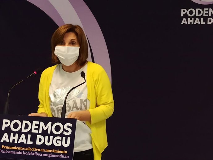 La coordinadora general de Podemos Ahal Dugu, Pilar Garrido