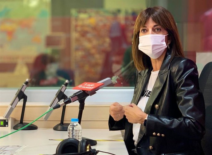 La vicelehendakari segunda, Idoia Mendia, en una entrevista a Radio Euskadi