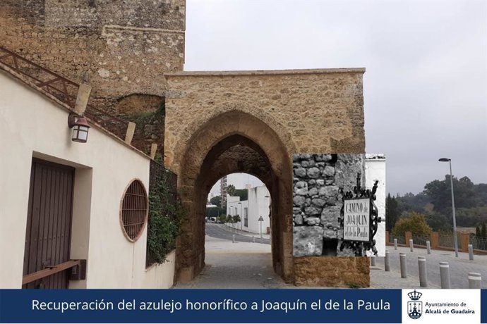 Lugar en donde se encuentra el azulejo Joaquín el de la Paula, en Alcalá de Guadaíra (Sevilla).