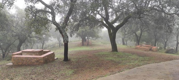 Área de recreo 'La Molinilla' de Aracena (Huelva) donde se celebró el botellón.