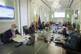 Reunión del Comité Ejecutivo de Coordinación (CECO) del Ministerio del Interior, presidido por Fernando Grande-Marlaska