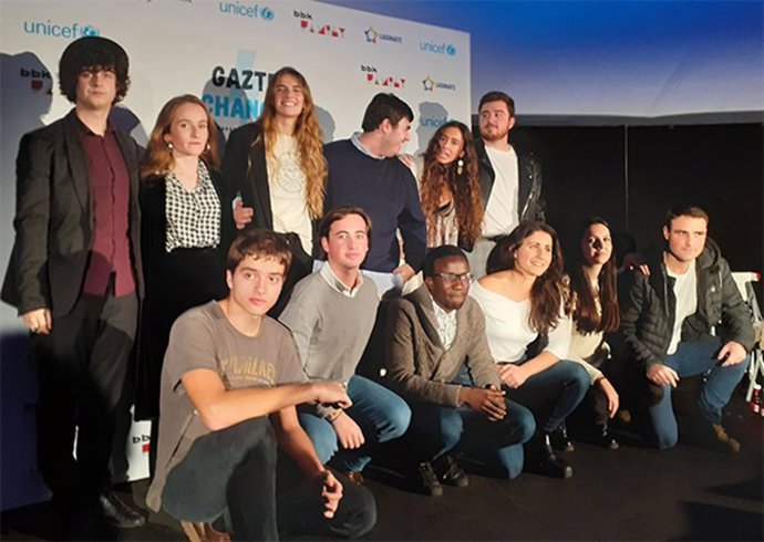 Participantes en Gazte Change en su edición de 2019.