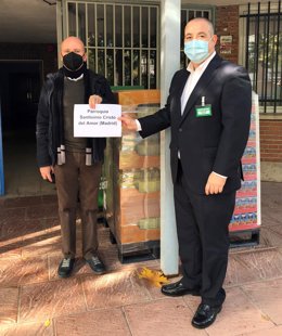 Donación de Mercadona a la Parroquia del Santísimo Cristo del Amor.