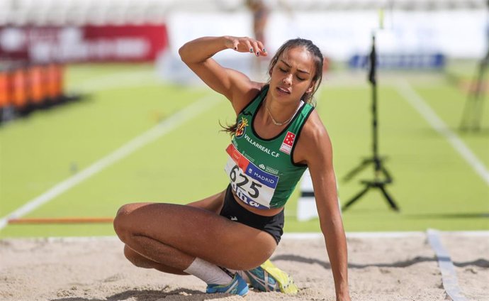 La atleta española Carmen Ramos compitiendo en el Campeonato de España 2020