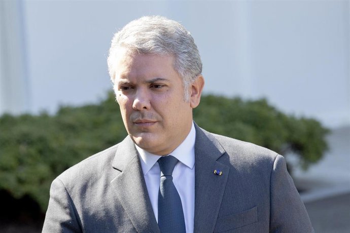 El presidente de Colombia, Iván Duque, durante su última visita oficial a la Casa Blanca.