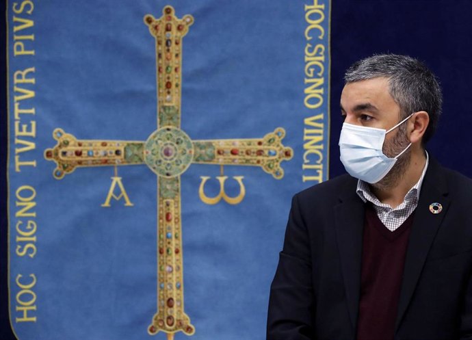 El consejero de Medio Rural y Cohesión Territorial, Alejandro Calvo, en rueda de prensa.