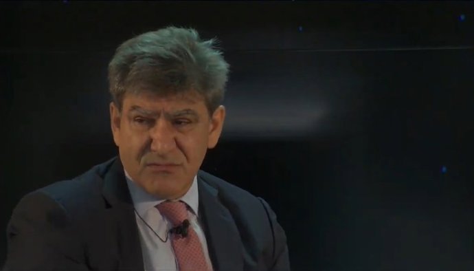 El consejero delegado de Banco Santander, José Antonio Álvarez, durante el XXVII Encuentro del Sector Financiero organizado por Deloitte, ABC y Sociedad de Tasación el 17 de noviembre de 2020.