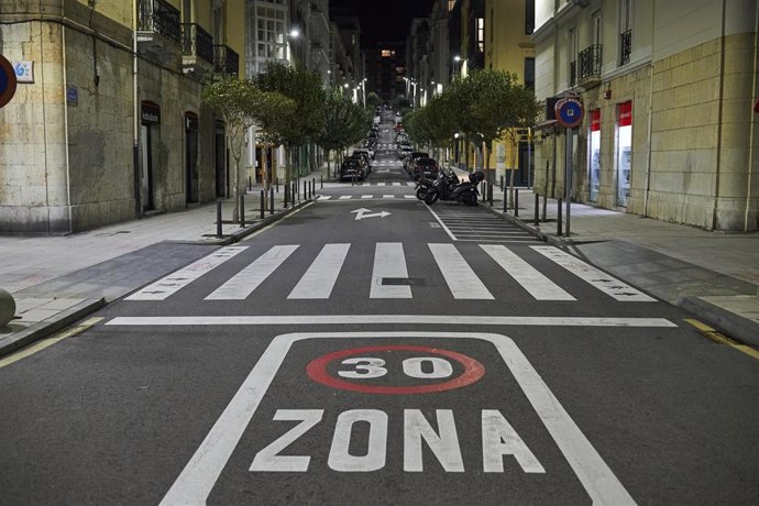 Santander en horario de toque de queda. Archivo