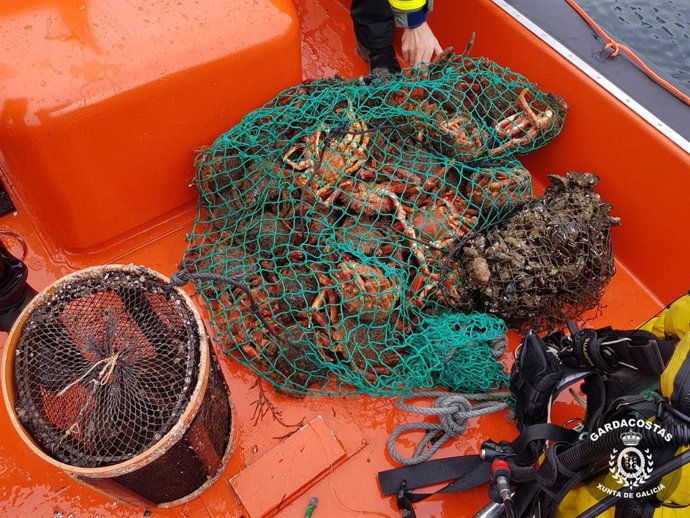 Productos inacuatados en los operativos contra el furtivismo